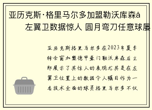 亚历克斯·格里马尔多加盟勒沃库森后左翼卫数据惊人 圆月弯刀任意球屡次救主 亚历克斯·格里马尔多加盟勒沃库森后左翼卫数据惊人 圆月弯刀任意球屡次救主